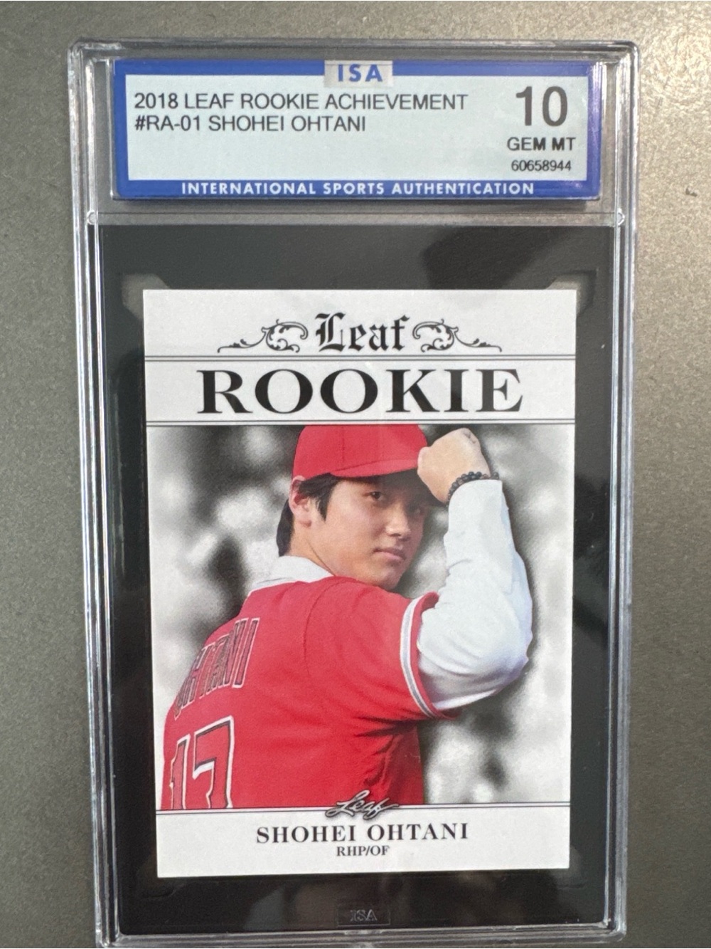 Leaf Rookie Trading Card - Red - Shohei Ohtani (2018)